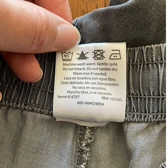 Serra All Lyocell Womens Pants Small Gray Joggers Elastic Waist Drawstring - Picture 7 of 10